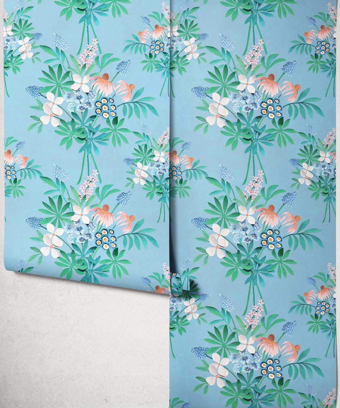 Odette's Bouquet Wallpaper - Colourway: Petal Pink - Roll