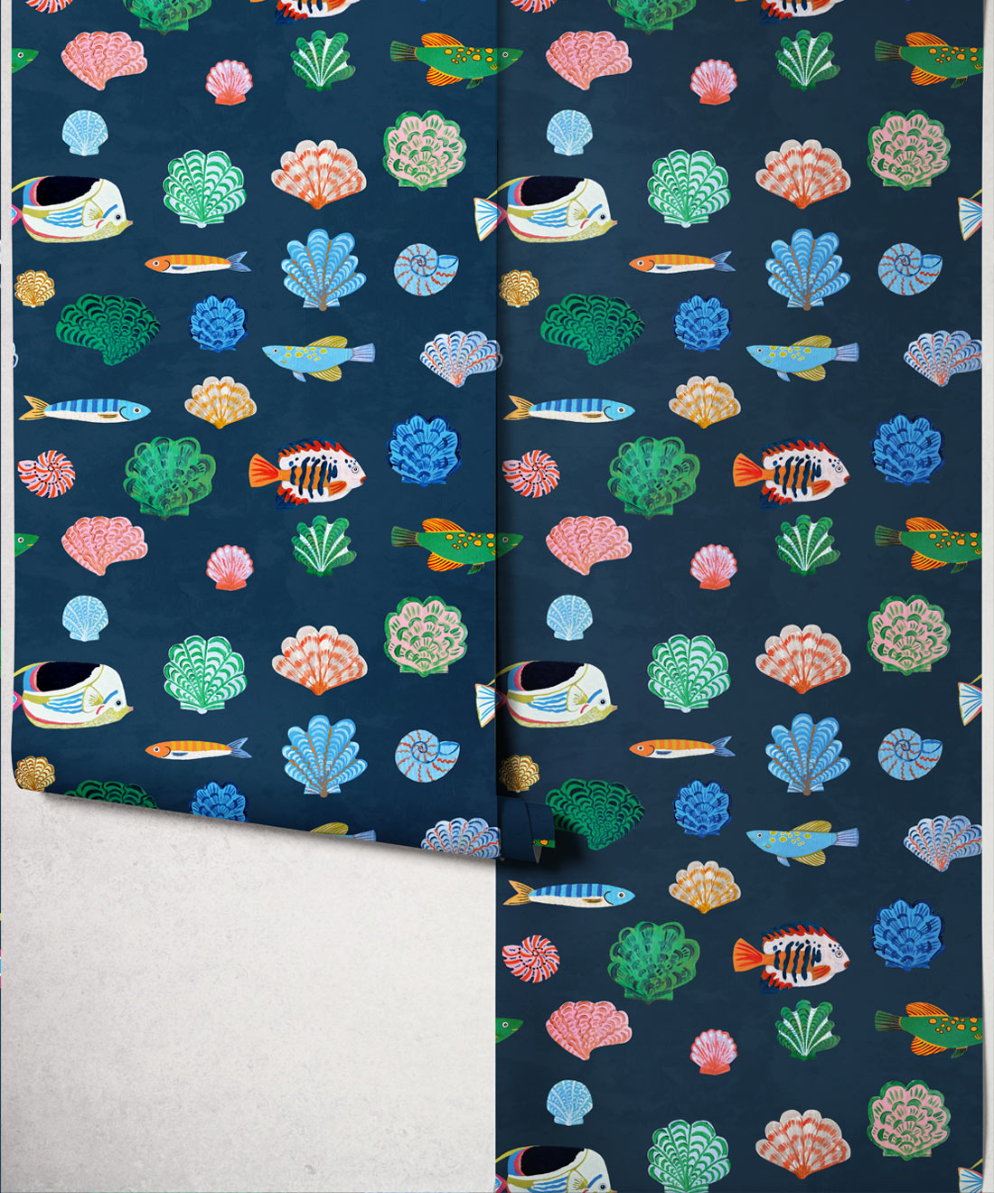 Seaside Treasures Wallpaper - Colourway: Old Navy - Roll