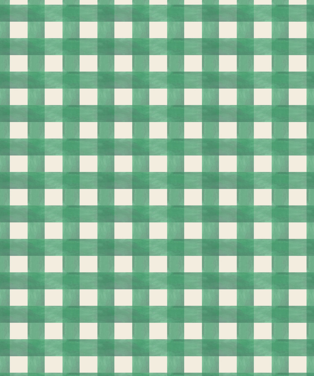 Clubhouse Check Wallpaper - Colourway: Kelp Green - Swatch