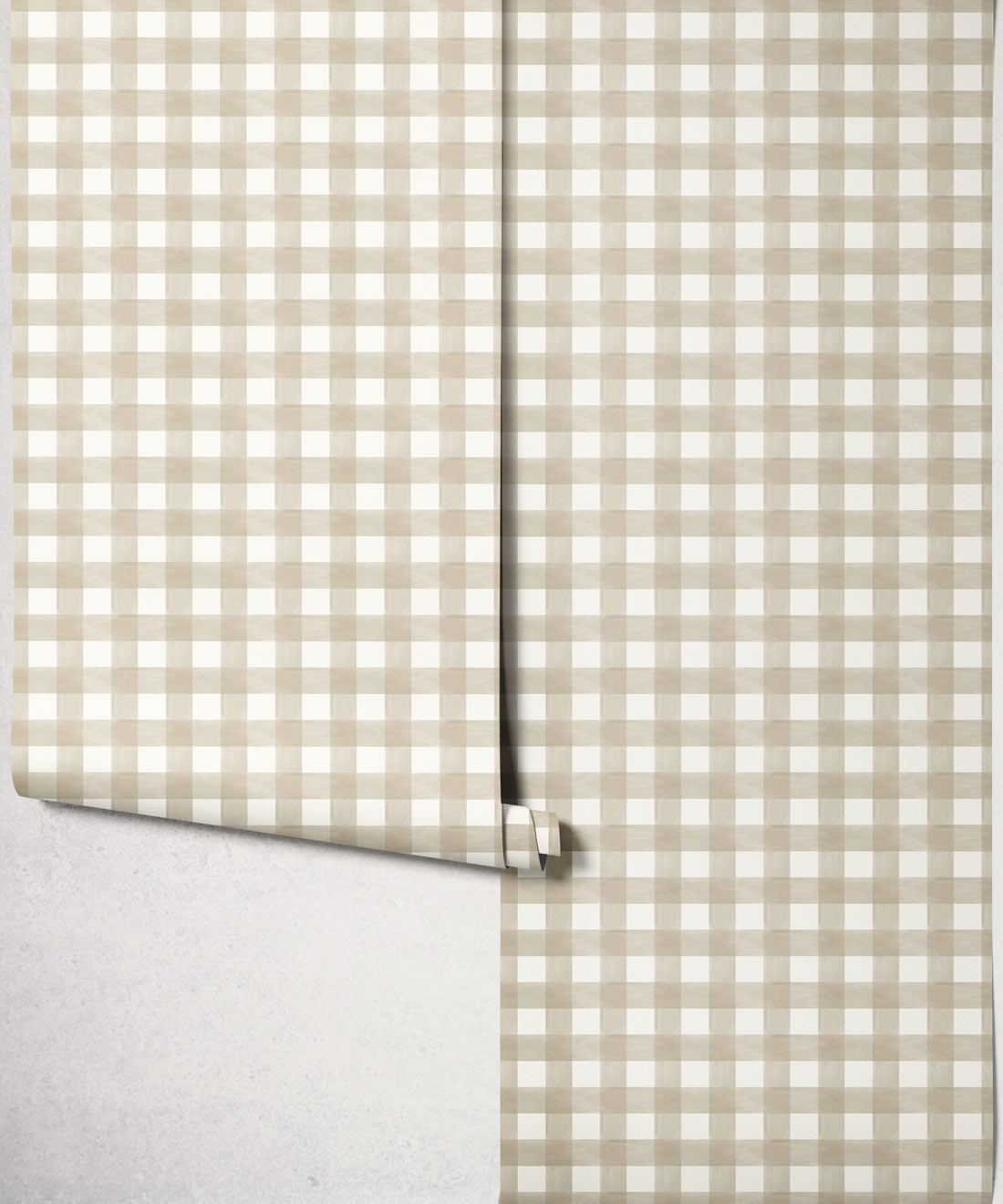 Clubhouse Check Wallpaper - Colourway: Shell - Roll