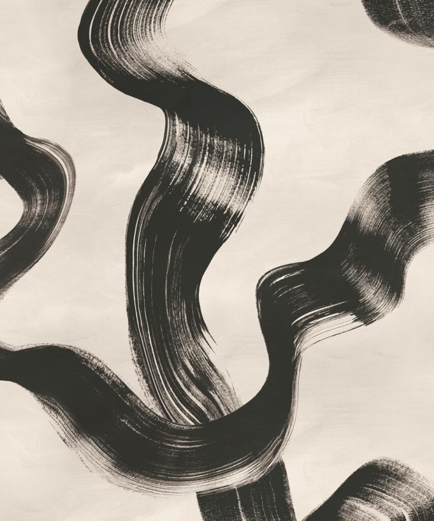 Zephyr  Wallpaper - Colourway: Charcoal - Swatch