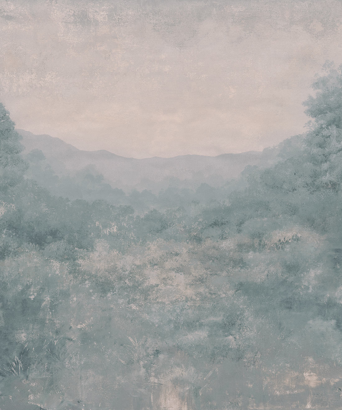 Valewood Mural - Colourway: Blue Hour - Swatch