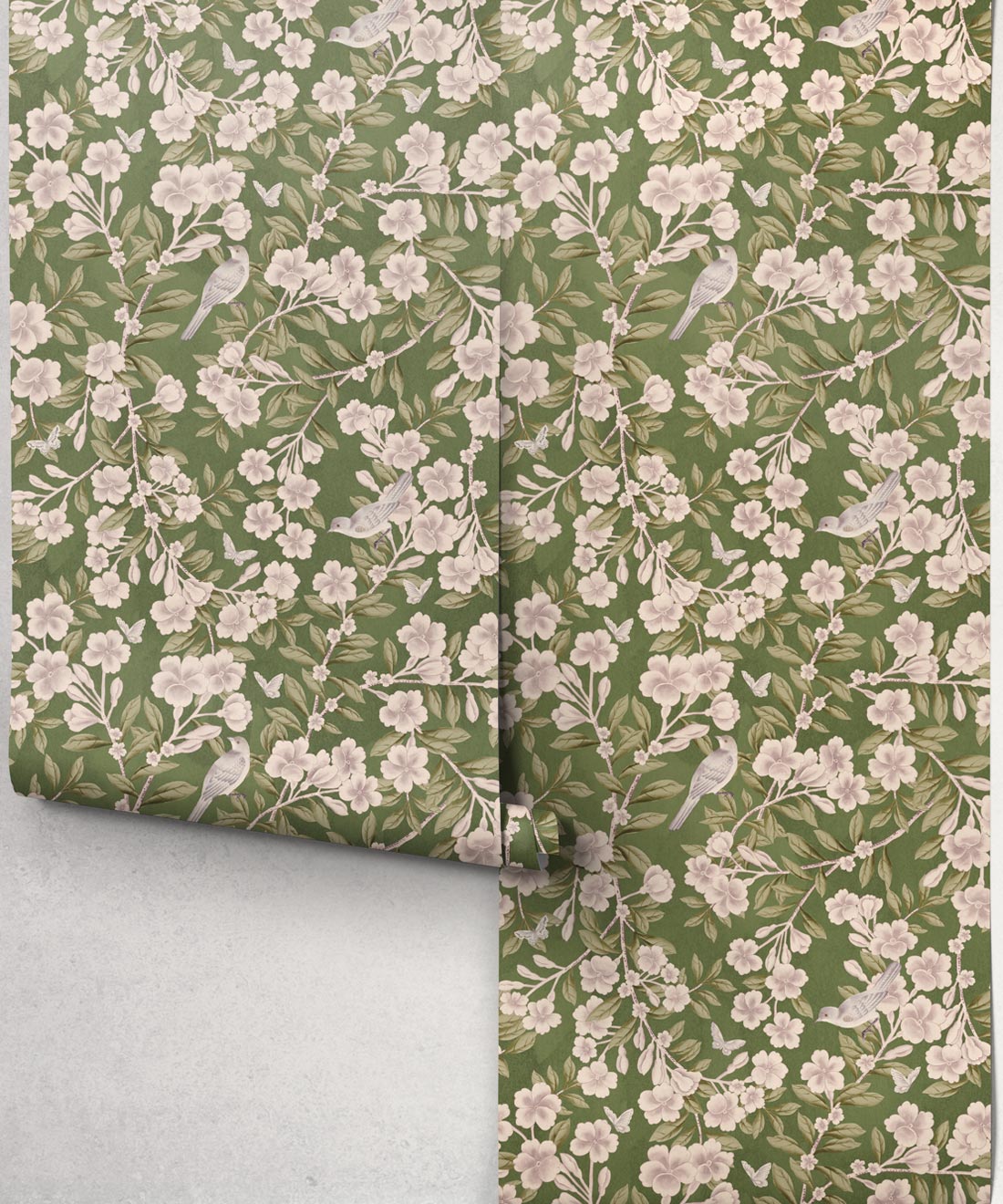 Chelsea Trellis Wallpaper - Colourway: Olive - Roll