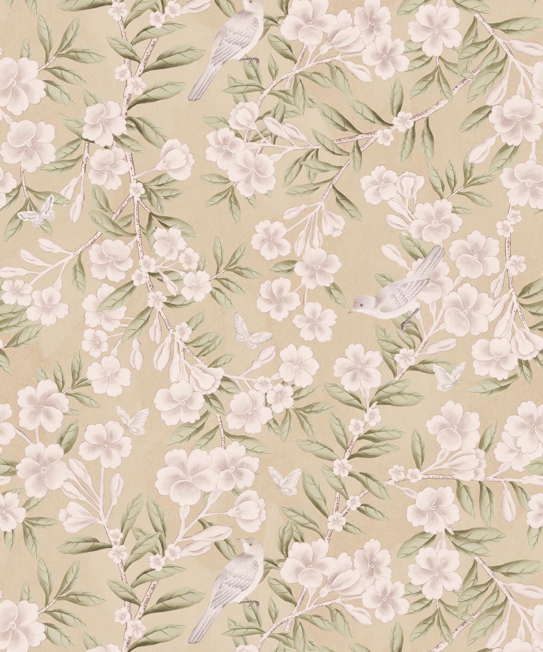 Chelsea Trellis Wallpaper - Colourway: Parchment - Swatch